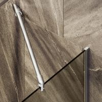 Товар: Шторка на ванну Maybah Glass MGV-151-5у 740x1400 в узком профиле Хром матовый стекло бронзовое - фото 5 Шторка на ванну Maybah Glass MGV-151-5у 740x1400 в узком профиле Хром матовый стекло бронзовое — фото 5, Неподвижные шторки для ванной