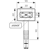 Перелив для кухонной мойки Kaiser KA-5140 Хром — фото 2, Прочие комплектующие для слива и канализации