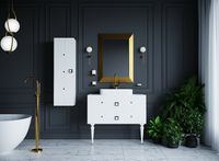 Товар: Тумба под раковину Boheme Armadi Art Vallessi Avangarde Piazza 80 841-080-WG подвесная Белый Золото - фото 9 Тумба под раковину Boheme Armadi Art Vallessi Avangarde Piazza 80 841-080-WG подвесная Белый Золото — фото 9, Мебель для ванной
