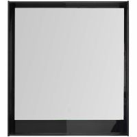 Товар: Зеркало Aquanet Милан 80 306387 с подсветкой Черный глянец с сенсорным выключателем - фото 2 Зеркало Aquanet Милан 80 306387 с подсветкой Черный глянец с сенсорным выключателем — фото 2, Зеркала в ванную комнату