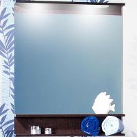 Зеркало Бриклаер Чили 70 4627125415050 с подсветкой Венге — фото 2, Мебель для ванной