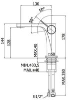 Товар: Смеситель для раковины Paffoni Rock RO071CR Хром - фото 3 Смеситель для раковины Paffoni Rock RO071CR Хром — фото 3, Смесители для раковины