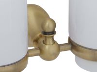 Стакан для зубных щеток Veragio Gialetta VR.GIL-6442.BR двойной Бронза — фото 2, Стаканы для зубных щеток