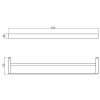 Полотенцедержатель Timo Petruma 15256/17 Золото матовое — фото 2, Полотенцедержатели