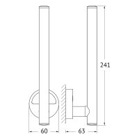 Товар: Держатель запасного рулона FBS Luxia Хром арт-LUX 021 - фото 2 Держатель запасного рулона FBS Luxia Хром арт-LUX 021 — фото 2, Держатели для запасных рулонов