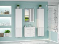 Товар: Тумба с раковиной Brevita Ariana 60 УТ000014131 подвесная Белая глянцевая - фото 7 Тумба с раковиной Brevita Ariana 60 УТ000014131 подвесная Белая глянцевая — фото 7, Мебель для ванной