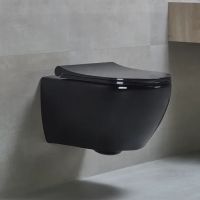 Унитаз beWash Bogen 88303206 подвесной Черный глянец с сиденьем Микролифт — фото 4, Унитазы