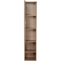 Шкаф пенал BelBagno Kraft 33 L KRAFT-1600-1A-SC-RNN-L подвесной Rovere Nebrasca Nature — фото 3, Мебель для ванной