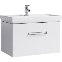 Товар: Тумба под раковину Aqwella Нео 80 NEO01081 подвесная Белая - фото 1 Тумба под раковину Aqwella Нео 80 NEO01081 подвесная Белая — фото 1, Тумбы под раковину