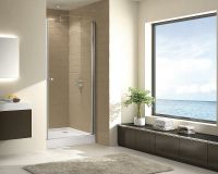 Душевая дверь Cezares Eco 85 ECO-O-B-1-85-C-Cr профиль Хром стекло прозрачное — фото 2, Душевые двери в нишу