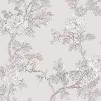 Обои Alessandro Allori Four Seasons 1601-1 Винил на флизелине (1,06*10) Серый, Цветы — фото 1, Обои для стен