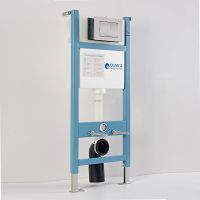 Инсталляция Olive's M48010-PR412C для унитаза клавишей смыва Хром глянцевый — фото 1, Инсталляции для унитазов