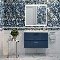 Товар: Тумба под раковину Kerama Marazzi Piano Classic 85 PIA.CL.85\BLU.M подвесная Синяя матовая - фото 5 Тумба под раковину Kerama Marazzi Piano Classic 85 PIA.CL.85\BLU.M подвесная Синяя матовая — фото 5, Тумбы под раковину