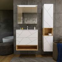 Товар: Тумба под раковину Бриклаер Кристалл 80 4627125415968 подвесная Белая - фото 8 Тумба под раковину Бриклаер Кристалл 80 4627125415968 подвесная Белая — фото 8, Мебель для ванной