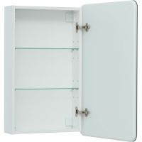 Зеркальный шкаф Aquanet Оптима 50 311859 с подсветкой Белый — фото 4, Зеркальные шкафы в ванную