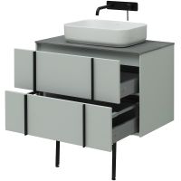 Тумба под раковину Allen Brau Reality 80 1.32005.PWM подвесная Папирус матовый — фото 58, Тумбы под раковину