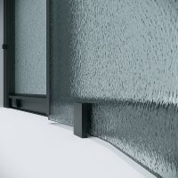 Душевой уголок Grossman Cosmo 100х100 301.K33.02.1010.21.02 профиль Черный матовый стекло шиншилла — фото 8, Душевые уголки четверть круга