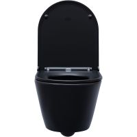 Унитаз Aquanet Lake WB 316462 подвесной Черный матовый без сиденья — фото 6, Подвесные унитазы