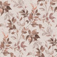 Обои детские Alessandro Allori Dolce Vita 2402-3 Винил на флизелине (1.06*10,05) Белый/Розовый/Коричневый, Листья — фото 1, Обои для стен