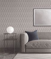 Обои Alessandro Allori Barbara 2608-4 Винил на флизелине (1,06*10,05) Бежевый, Геометрия — фото 2, Обои для стен