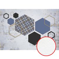 Фреска Ortograf Forma 32660 Фактура бархат FX Флизелин (4*2,7) Сиреневый/Разноцветный, Геометрия/Абстракция — фото 1, Фрески