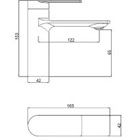 Смеситель для раковины Orange Berni M09-021b Черный матовый — фото 9, Смесители для раковины