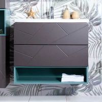 Ниша для тумбы Бриклаер Кристалл 80 4627125414879 Муссон — фото 1, Полки