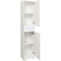 Шкаф пенал Runo Мерида 35 R 00-00000965 Белый — фото 3, Пеналы для ванной комнаты