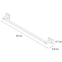Товар: Полотенцедержатель Fixsen Lux Chrome FX-15001A Хром - фото 3 Полотенцедержатель Fixsen Lux Chrome FX-15001A Хром — фото 3, Полотенцедержатели