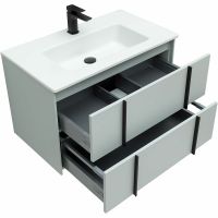 Тумба под раковину Allen Brau Reality 80 1.32005.PWM подвесная Папирус матовый — фото 38, Тумбы под раковину