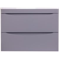 Тумба под раковину Style Line Бергамо 70 СС-00002319 подвесная Серая антискрейч — фото 1, Тумбы под раковину