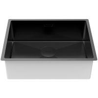 Кухонная мойка Paulmark Next 58 Uni PM215844-MBN Черная матовая — фото 2, Кухонные мойки