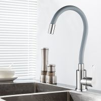 Смеситель для кухни WesnaArt Eko EKO05-141 Сатин Серый — фото 2, Смесители для кухни