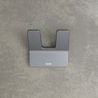 Двойной крючок Iddis Slide SLIGM20i41 Графит матовый — фото 3, Крючки для полотенец