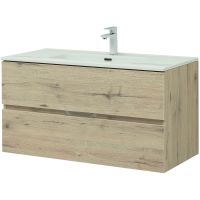 Тумба под раковину Aquanet Алвита New 100 277521 подвесная Дуб Веллингтон — фото 3, Тумбы под раковину