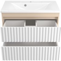 Товар: Тумба с раковиной Brevita Balaton 80 УТ000023724 подвесная Белая матовая Бежевая матовая - фото 4 Тумба с раковиной Brevita Balaton 80 УТ000023724 подвесная Белая матовая Бежевая матовая — фото 4, Мебель для ванной