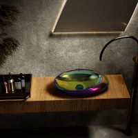 Товар: Раковина-чаша Abber Bequem 49 AC2107Regen Хамелеон - фото 6 Раковина-чаша Abber Bequem 49 AC2107Regen Хамелеон — фото 6, Раковины накладные