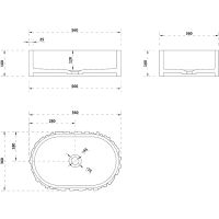 Товар: Раковина-чаша Abber Stein 56 AS2655 Белая матовая - фото 6 Раковина-чаша Abber Stein 56 AS2655 Белая матовая — фото 6, Раковины накладные