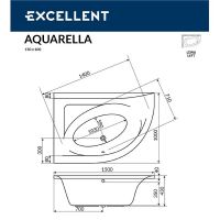 Акриловая ванна Excellent Aquarella 150x100 L WAEX.ARL15.ULTRA.GL с гидромассажем — фото 10, Ванны