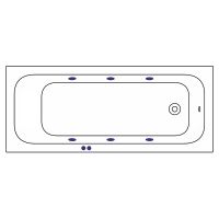 Товар: Акриловая ванна Whitecross Vibe 180x75 0105.180075.100.SOFT.CR с гидромассажем - фото 5 Акриловая ванна Whitecross Vibe 180x75 0105.180075.100.SOFT.CR с гидромассажем — фото 5, Ванны