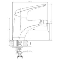 Смеситель для биде Aquanet Conte SD91384 187217 Хром — фото 4, Смесители для биде