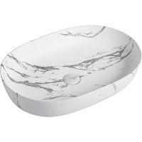 Раковина-чаша SantiLine 60 SL-7022MM Мрамор матовый — фото 1, Раковины накладные