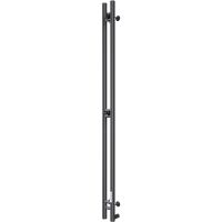 Электрический полотенцесушитель Ника Robe-2 120/10 УС U Черный матовый — фото 1, Электрические полотенцесушители