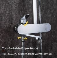 Душевая система Gappo G83 G2483 Хром — фото 3, Душевые стойки