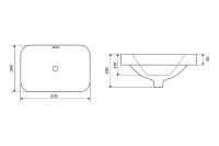 Раковина Excellent Hasko 57 CEAC.3718.570.WH Белая — фото 3, Раковины