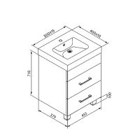 Товар: Тумба под раковину Iddis New Custo 50 NCU50W0i95 Белая - фото 7 Тумба под раковину Iddis New Custo 50 NCU50W0i95 Белая — фото 7, Мебель для ванной