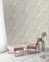 Обои Grandeco Level Two LV 3403 Винил на флизелине (0,53*10,05) Коричневый/Синий, Рогожка/Штукатурка — фото 3, Обои для стен