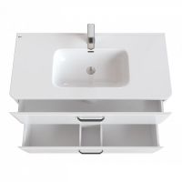 Товар: Тумба под раковину Iddis Brick 100 BRI10W1i95 подвесная Белая - фото 4 Тумба под раковину Iddis Brick 100 BRI10W1i95 подвесная Белая — фото 4, Мебель для ванной