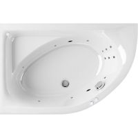Акриловая ванна Excellent Aquarella 150x100 L WAEX.ARL15.LINE.CR с гидромассажем — фото 1, Ванны
