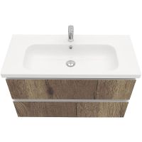 Тумба под раковину Laparet Electra 100 LE-WCAB-100-222 подвесная Дуб Рока — фото 3, Мебель для ванной